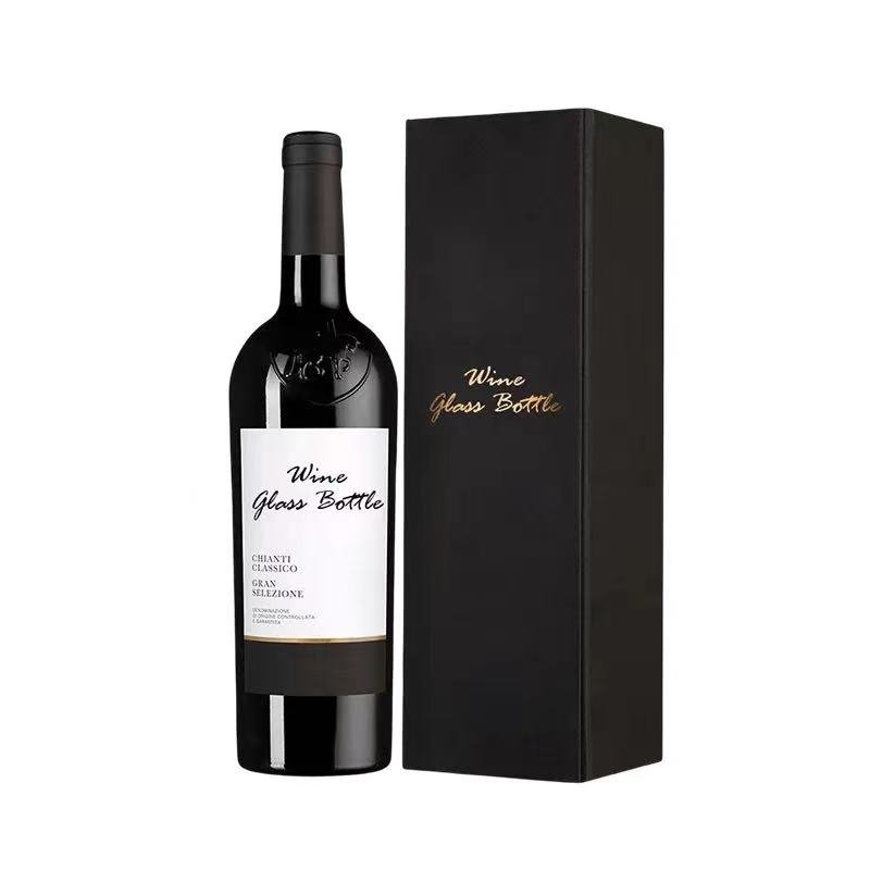 Custom Luxury Foldable cardboard packaging liquor set champagne whisky red wine bottles glass wine paper gift Wine Box