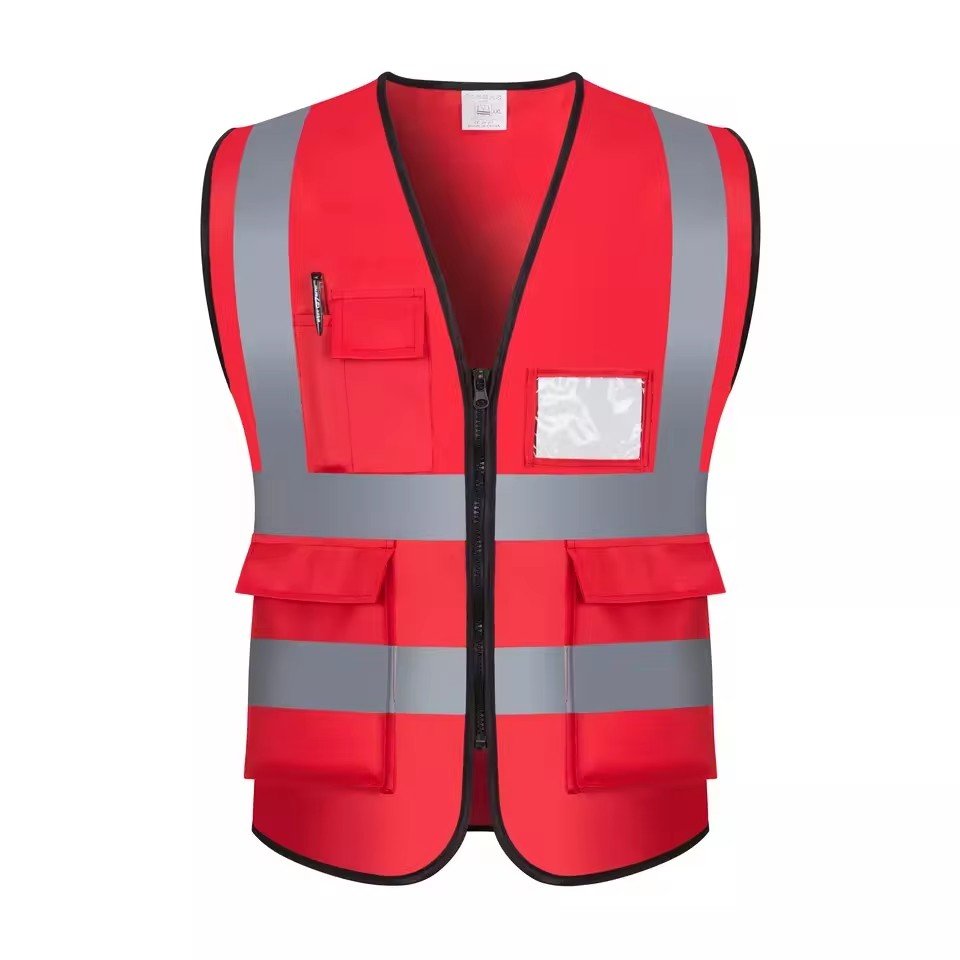 2024 New Products Polyester blue safety vest hi visible reflective