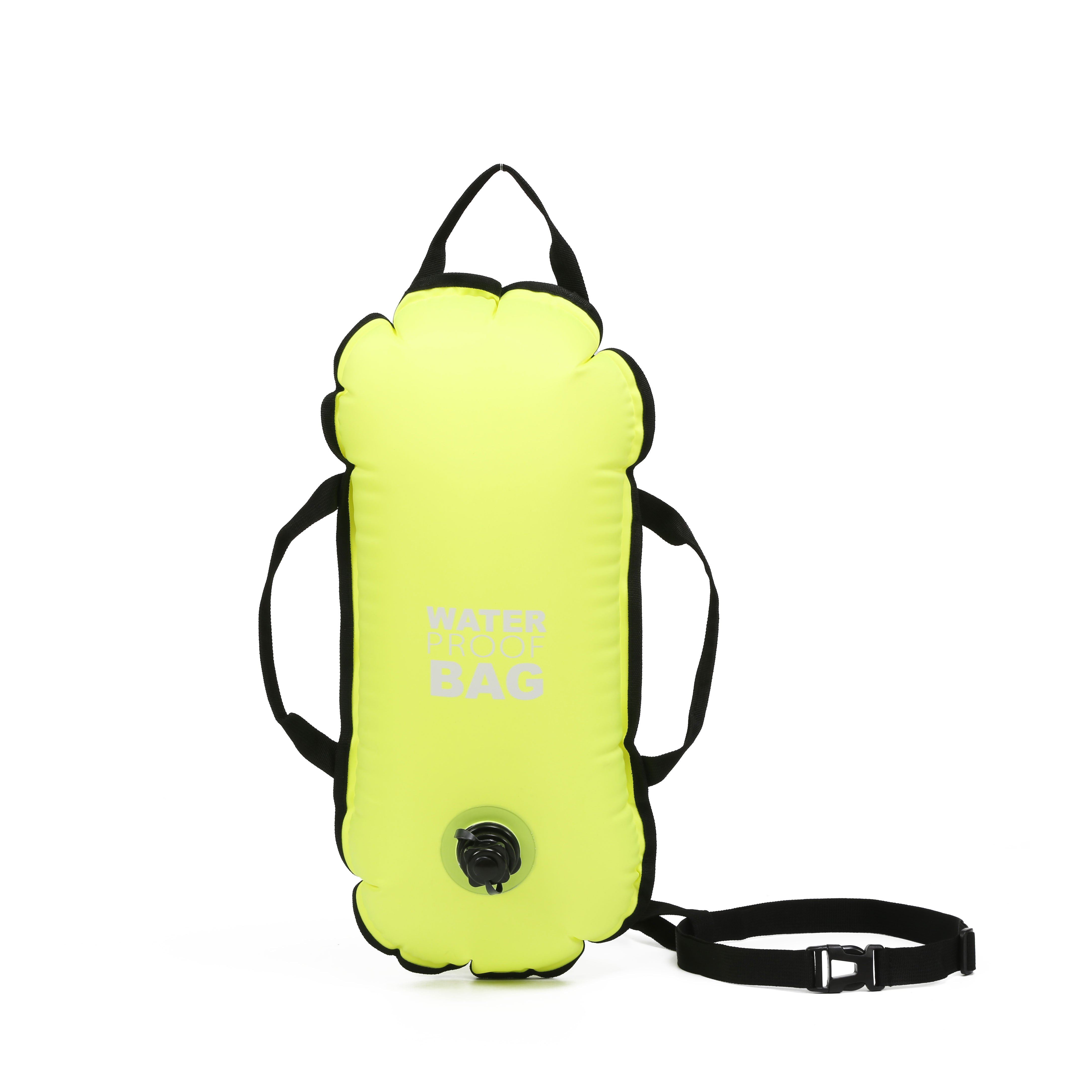 Swim Bubble for Open Water Swimmers Be Bright Be Seen Be Safer While Swimming Outdoors with Safety Swim Buoy Tow Float