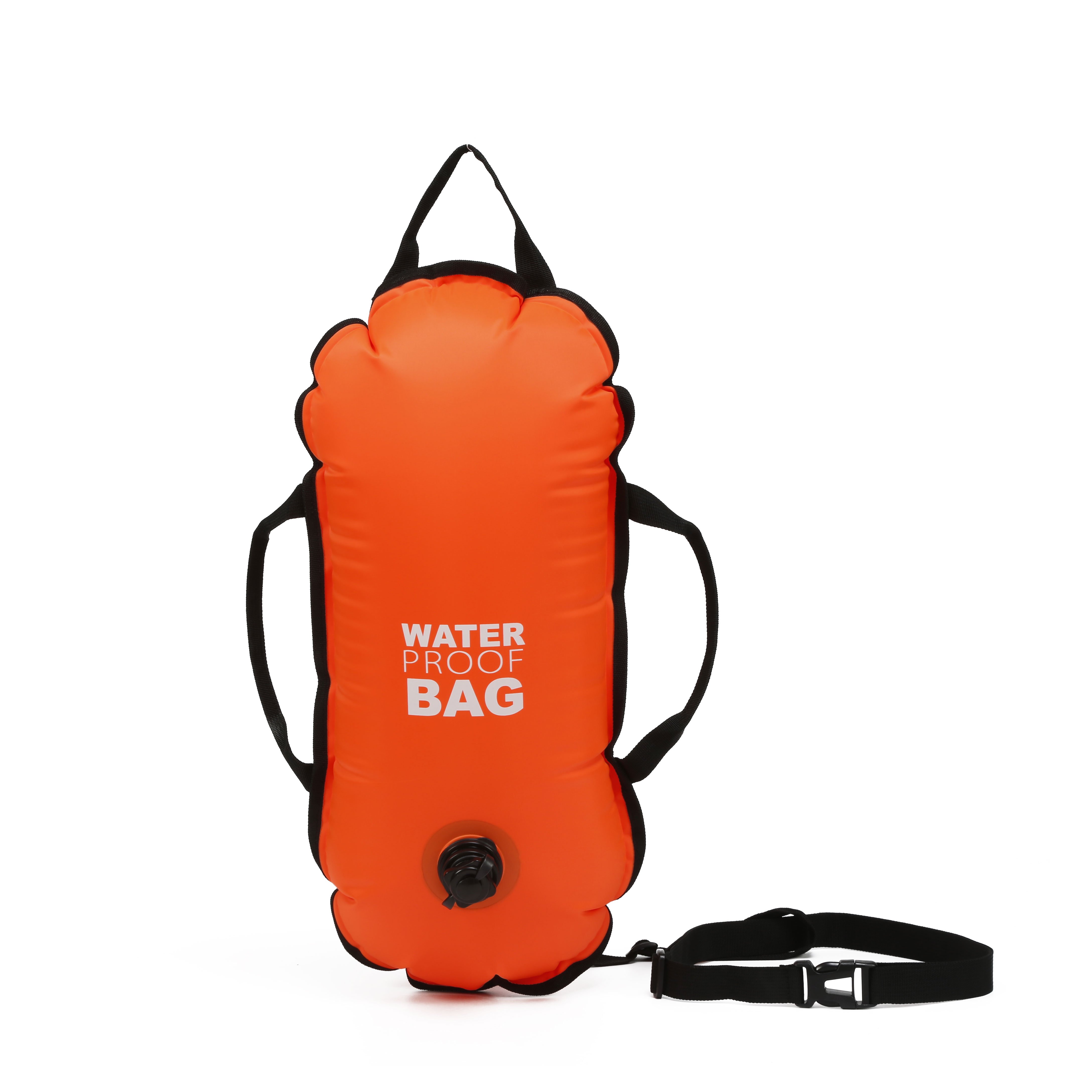 Swim Bubble for Open Water Swimmers Be Bright Be Seen Be Safer While Swimming Outdoors with Safety Swim Buoy Tow Float