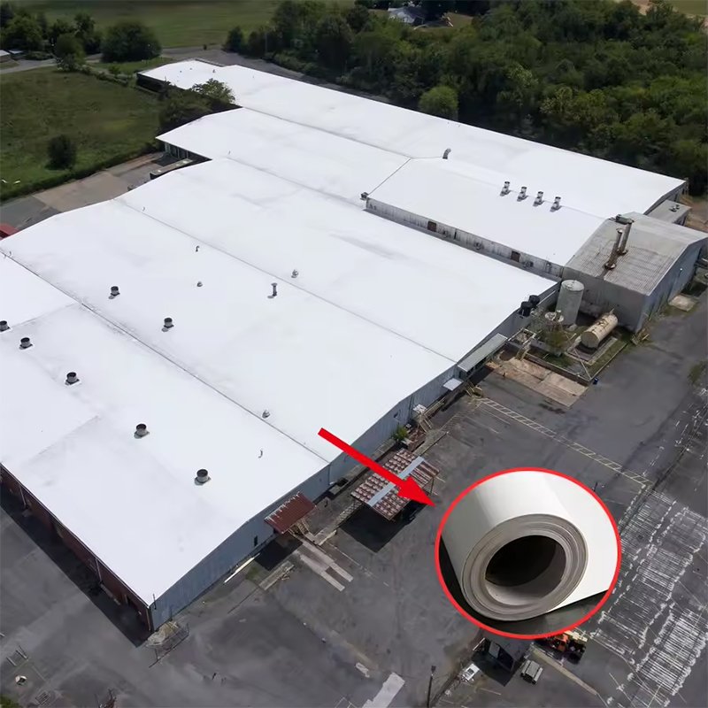 Modern Design TPO Waterproof Membrane Easy Application For Roof Pollution-Free Canals Dams Reservoirs
