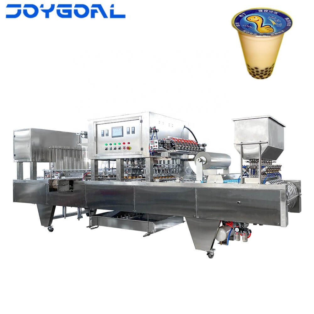 Stand cup filling and capping equipment for food industry