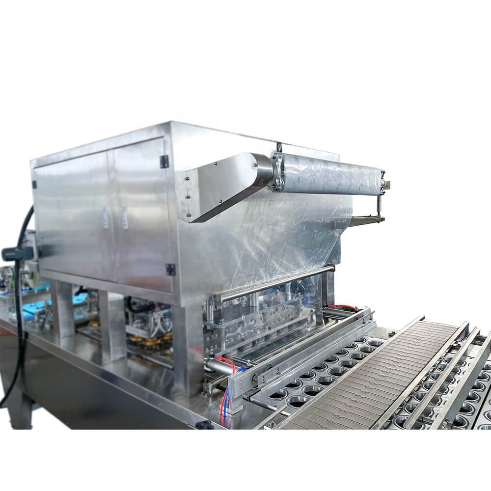 Stand cup filling and capping equipment for food industry
