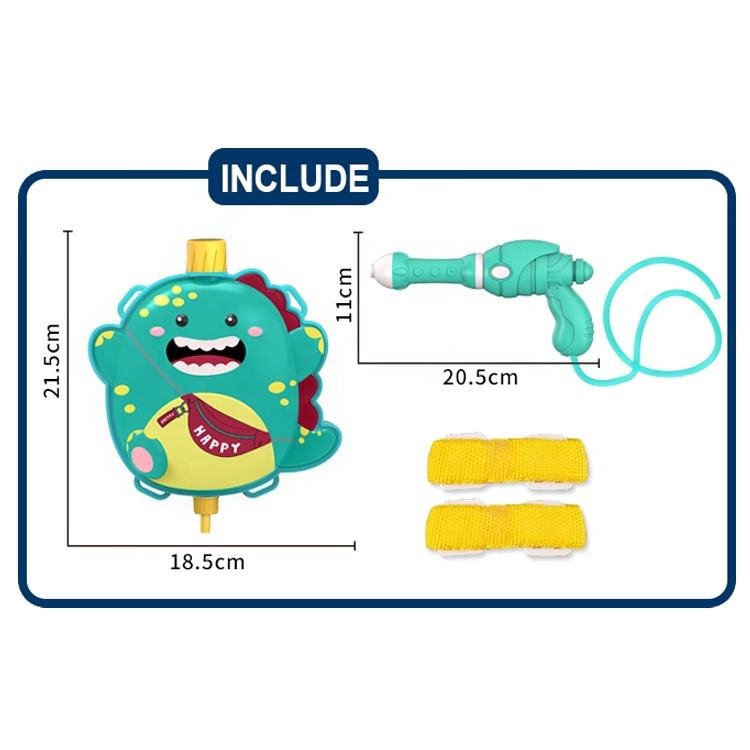 Large capacity cute backpack water gun toy kids summer beach water battle water shooting blaster toy with backpack for kids