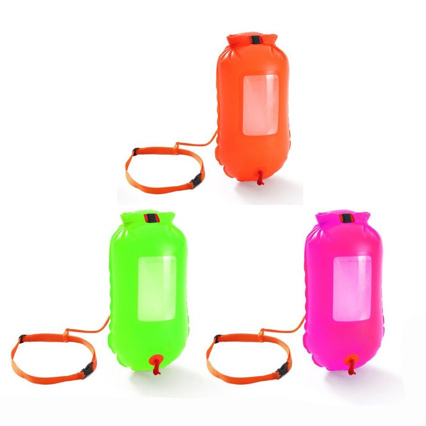 Open Water Swimming Buoy Bag for Safer Swimming Adult Kids Ultralight Swimming Buoy
