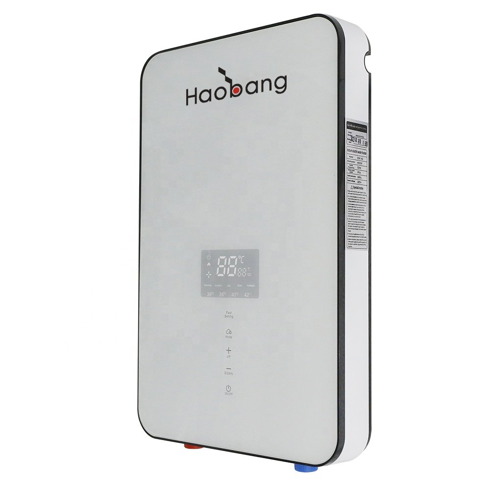 Popular Product Home Bathroom 8kw Tankless Instant Electric Water Heater With Safety Protection