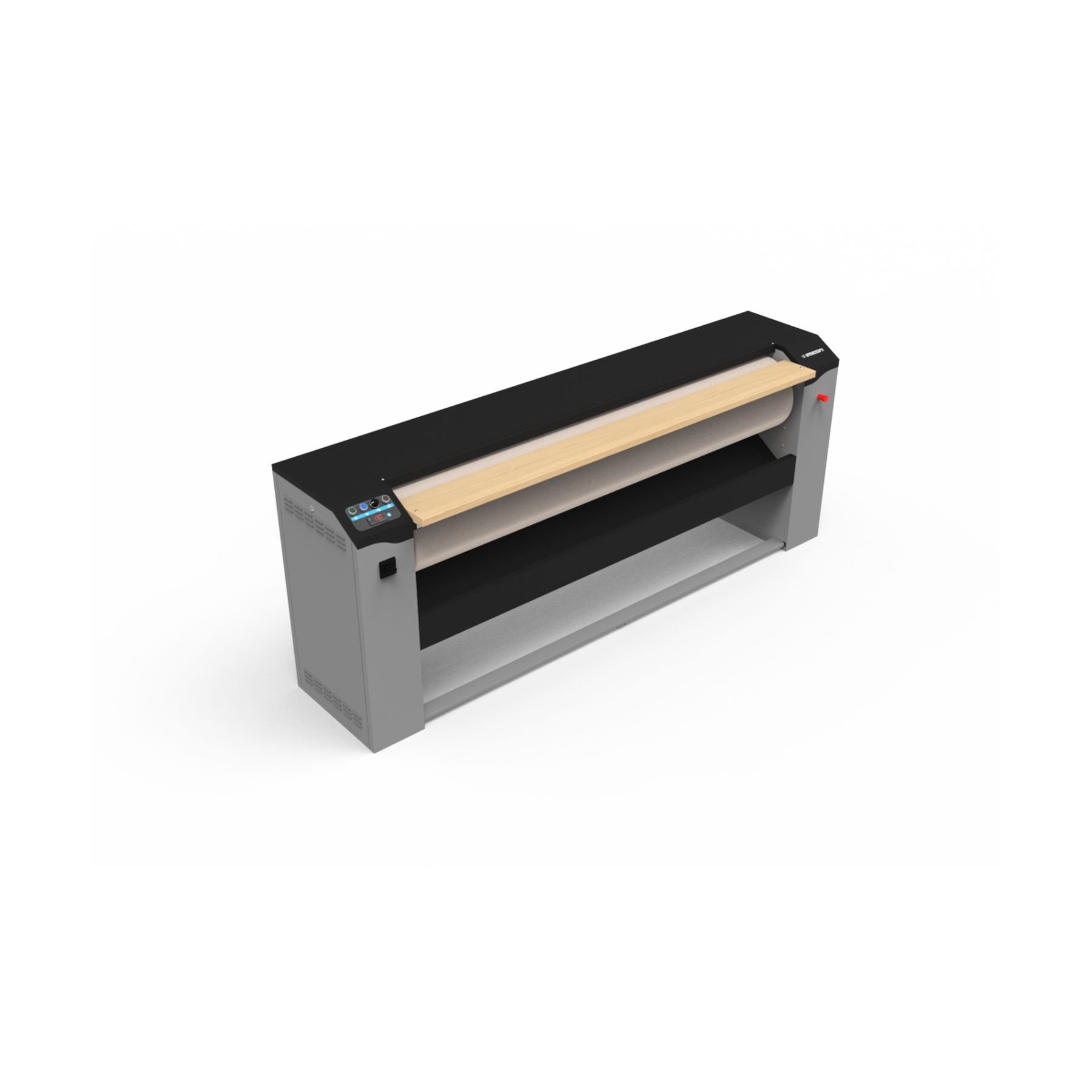 Professional ELFI200/33EA Digital Temperature Manament Flatwork Ironer New Electric Uniform Pressure Emerncy Safety Stop Engine