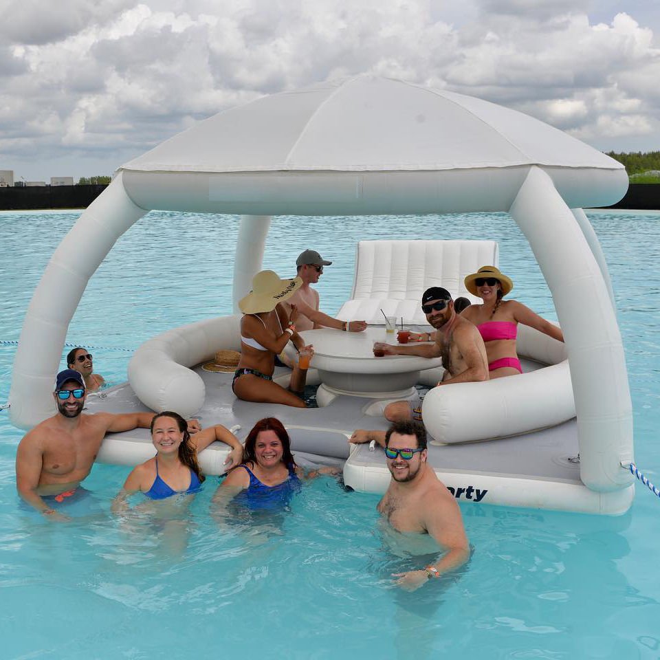 Commercial Waterfronts Residential Lakefronts aqua swim resort aqua dock decks platform aqua banas inflatable dock platform