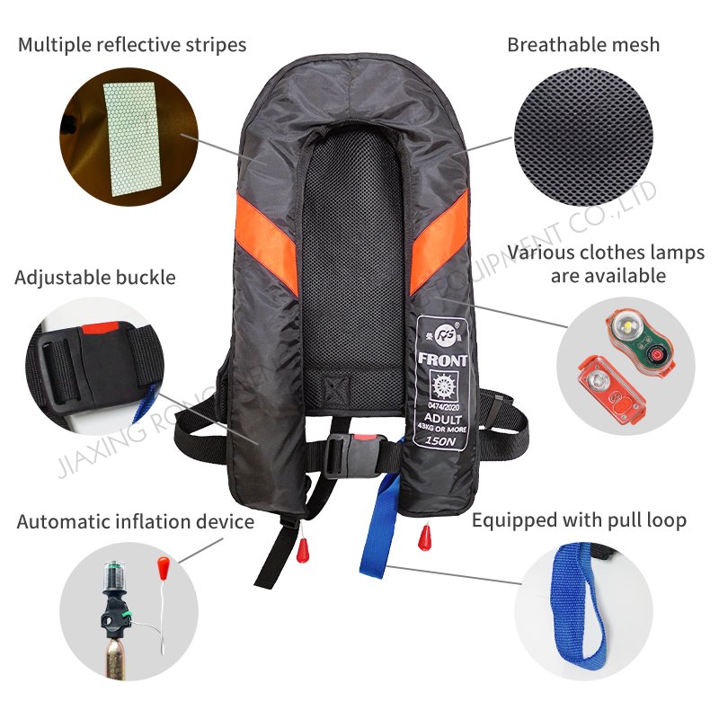 SOLAS Approved water safety Double Airbags Marine Inflatable Life Jacket