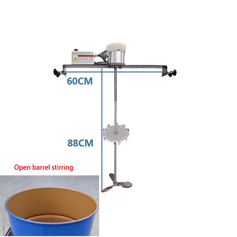 Adjustable Speed Mixer Displayable speed High Popularity Industrial Detergent Soap Paint cream Mixing Tank servo motor