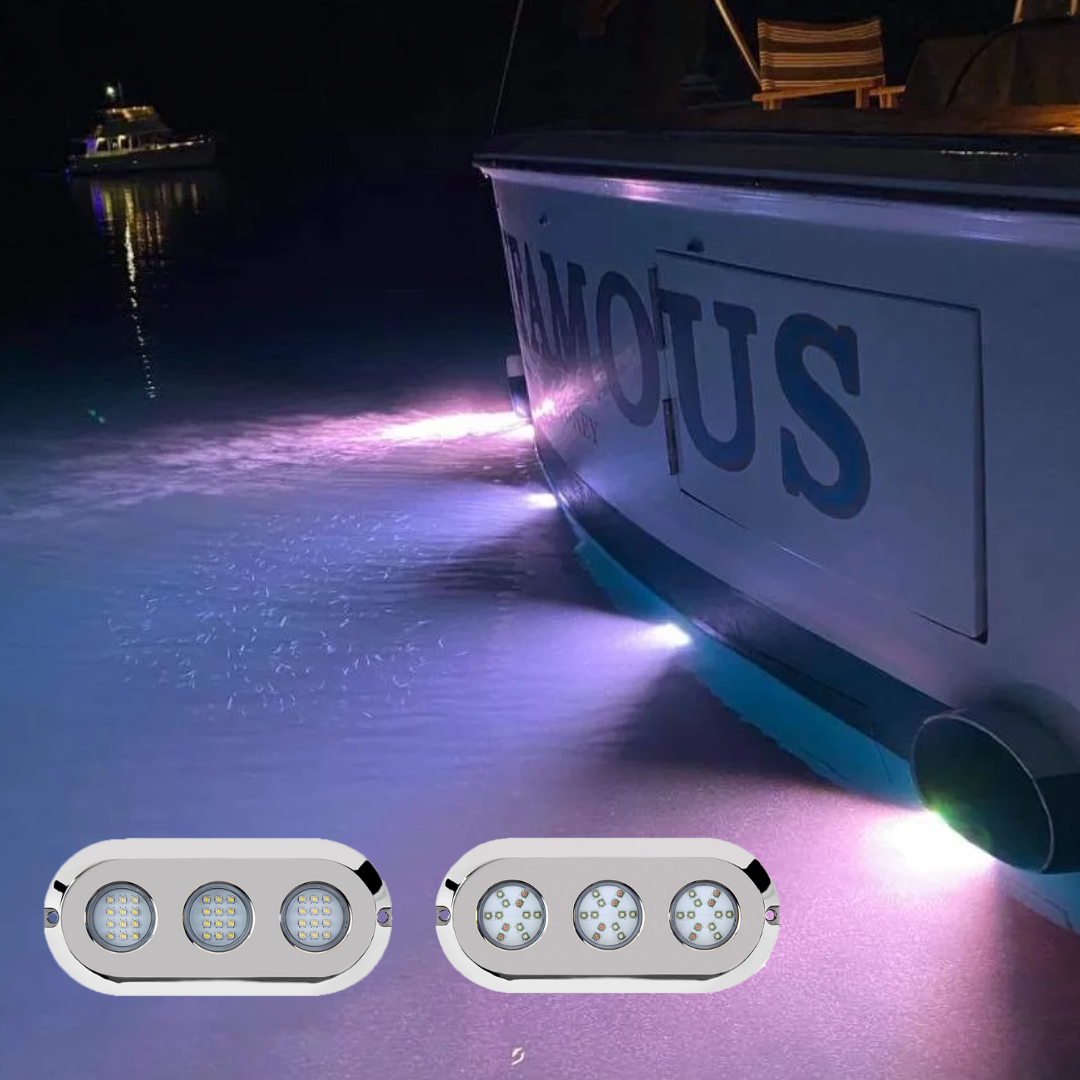 High Intensity 180W Boat Transom Marine Led Underwater Lights 12V 24V