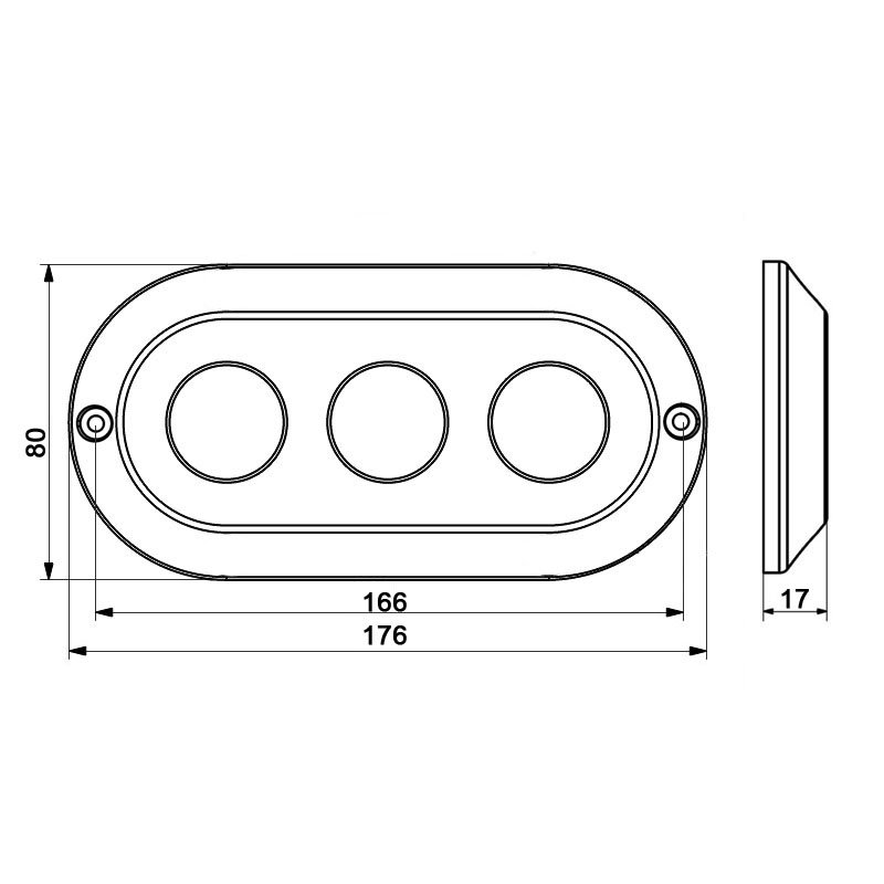 High Intensity 180W Boat Transom Marine Led Underwater Lights 12V 24V