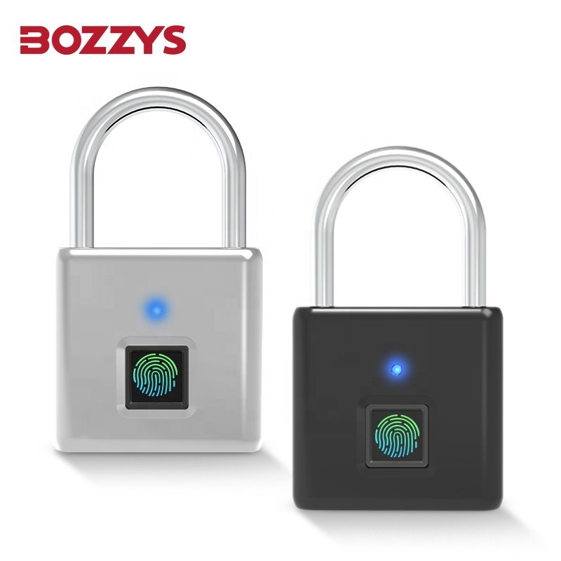 BOZZYS High quality Mini Rechargeable Small Portable Smart Waterproof Fingerprint Padlock Used for Suitcase Bag and Cabinet