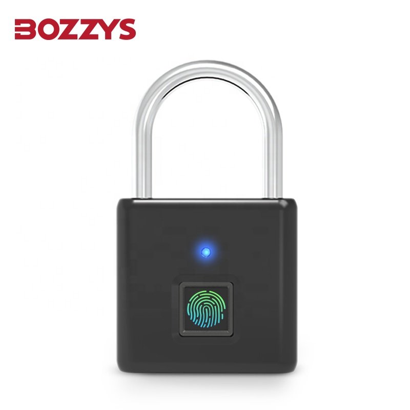 BOZZYS High quality Mini Rechargeable Small Portable Smart Waterproof Fingerprint Padlock Used for Suitcase Bag and Cabinet