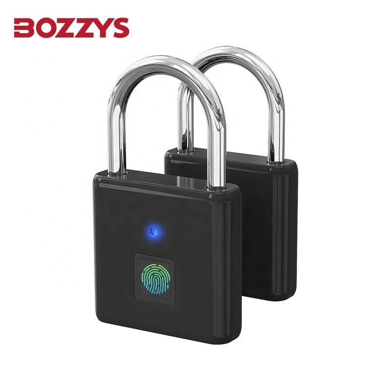 BOZZYS High quality Mini Rechargeable Small Portable Smart Waterproof Fingerprint Padlock Used for Suitcase Bag and Cabinet