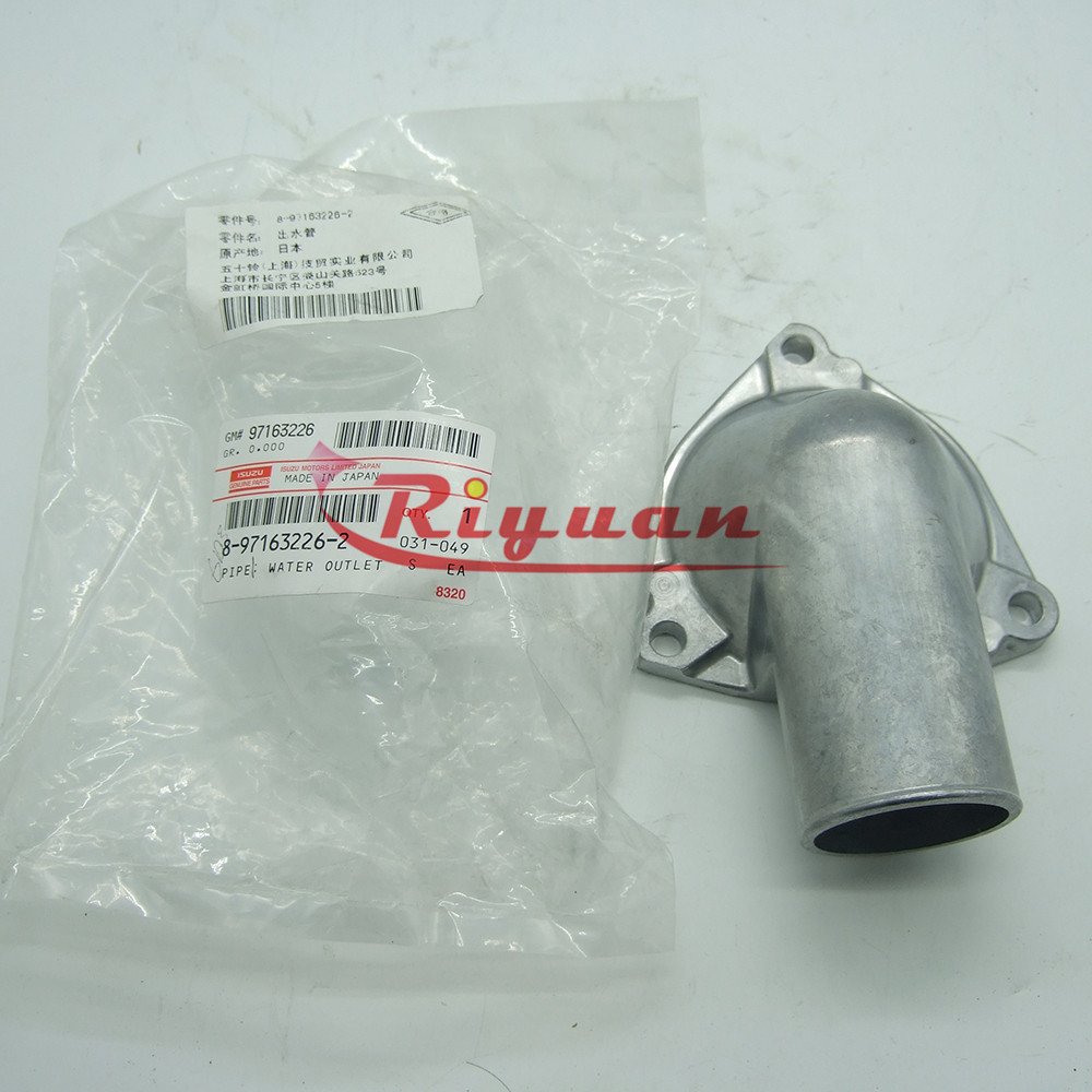 Thermostat cover 8-97163226-2 897163-2262 8971632262 ZX120 ZX130 4BG1 WATER OUTLET PIPE for isuzu