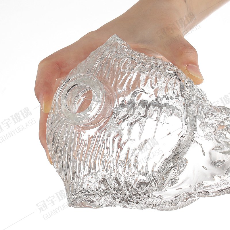 Round Clear Empty 200ml Monkey head liquor vodka wine whiskey glass bottle