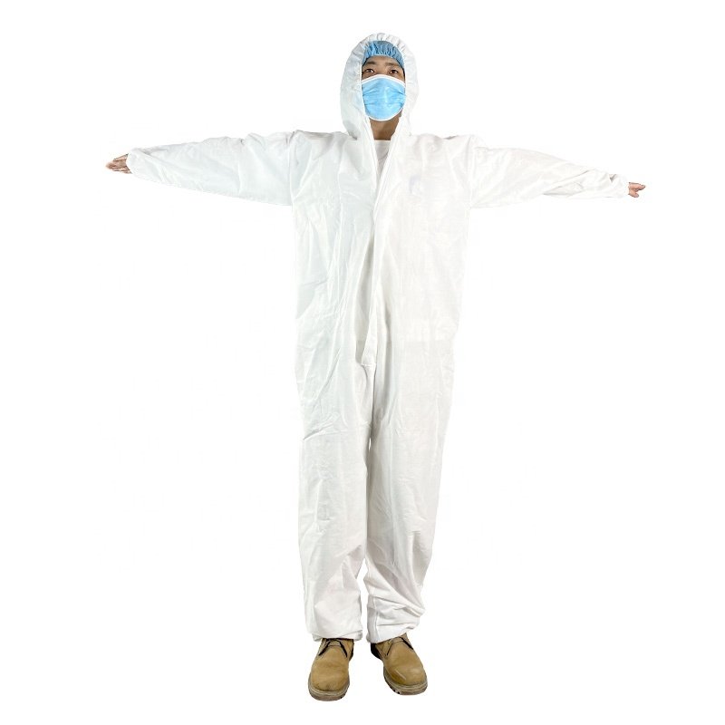 Best-selling Work Coveralls Pp+pe Jumpsuit Microporous Coverall - Buy Cheap Work Coveralls