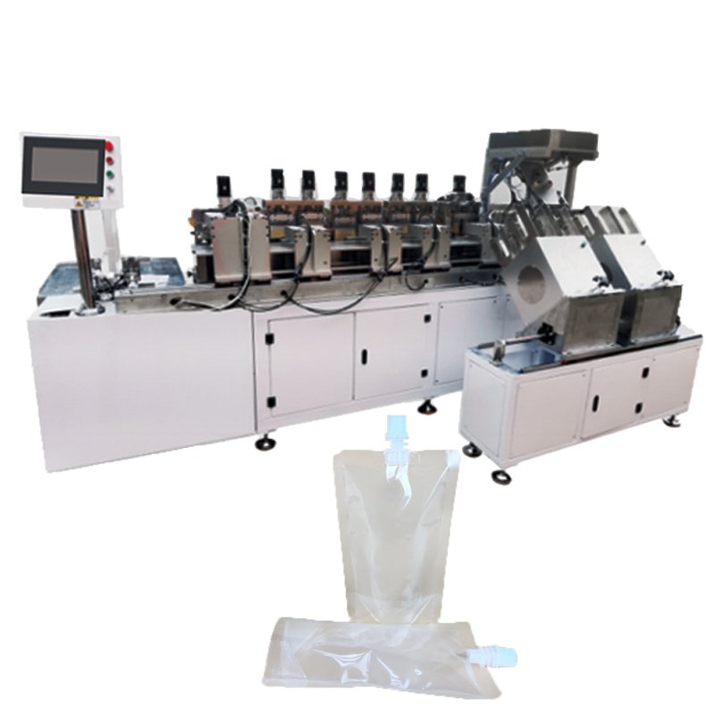 spout pouch non oven bag making machine zip cube curved ploy filter bag making garbage eva botom clothes vinyl