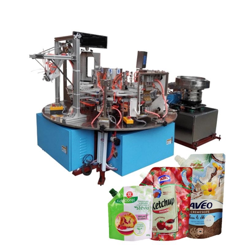 spout pouch non oven bag making machine zip cube curved ploy filter bag making garbage eva botom clothes vinyl