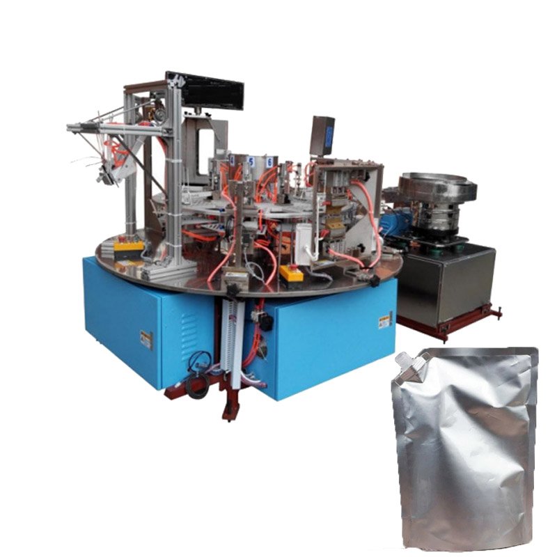 spout pouch non oven bag making machine zip cube curved ploy filter bag making garbage eva botom clothes vinyl