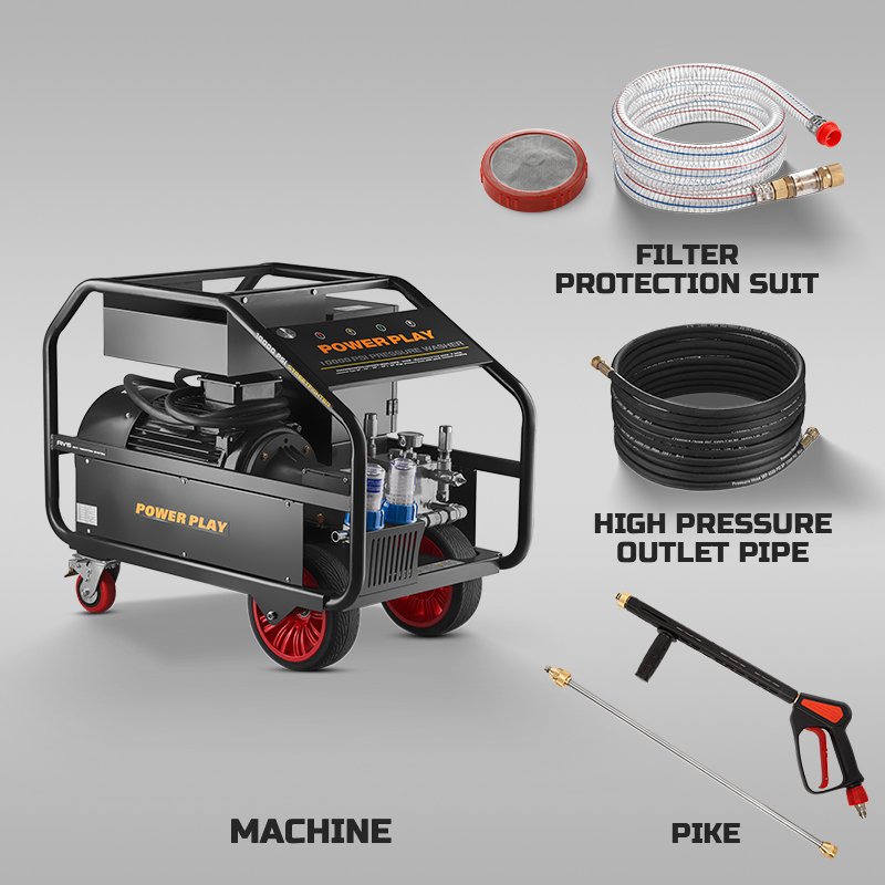 Pai Chi 25kw 10000PSI cold water electric pressure washer 700bar commercial electric pressure cleaner 23lpm pressure washer