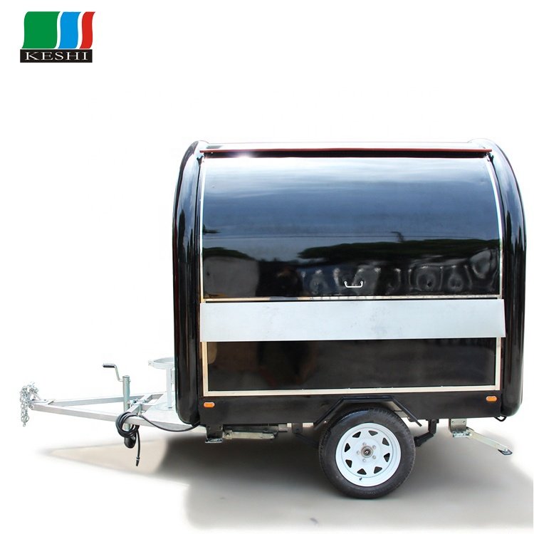 Multi-Use Outdoor Round Shape Mobile Bakery Food Cart Cold Drinks Trucks For Sale Ice Cream Sweet Food Truck Trailer
