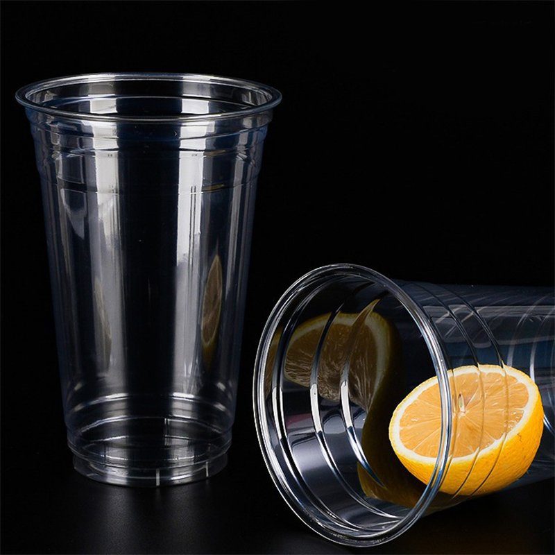 Disposable PET Cups 6oz 8oz 10oz 12oz 16oz 18oz 20oz 24oz 32oz Plastic Cups For Party Custom Logo Cold Plastic cups with lids