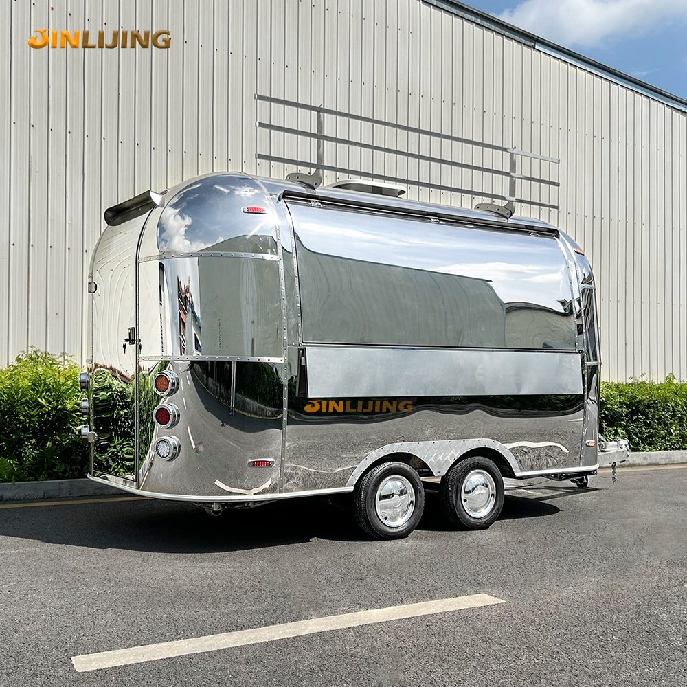 JINLIJING Mobile Food Hygiene Safety Stainless Steel Multi-Functional Design Cooking Food Truck