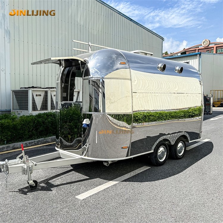 JINLIJING Mobile Food Hygiene Safety Stainless Steel Multi-Functional Design Cooking Food Truck