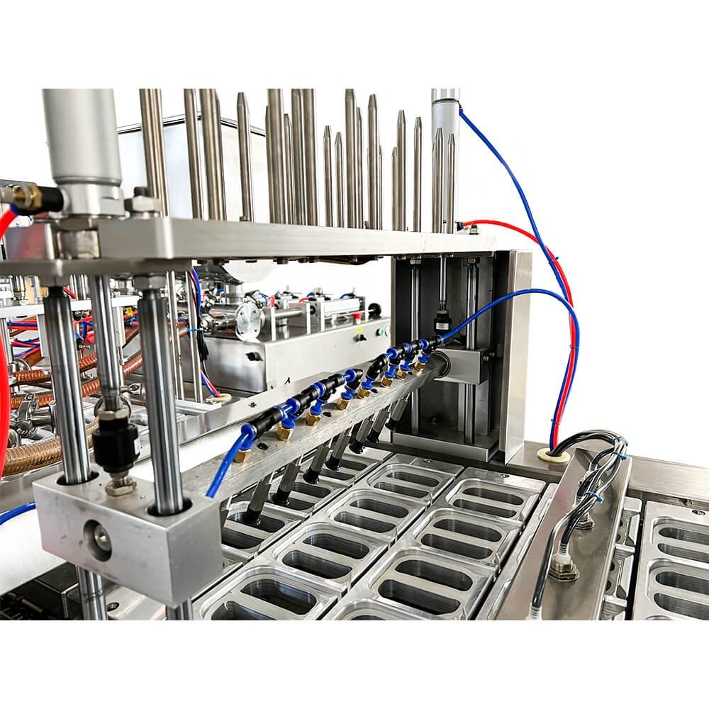 Stand cup sealing and processing equipment for liquids ice water cream