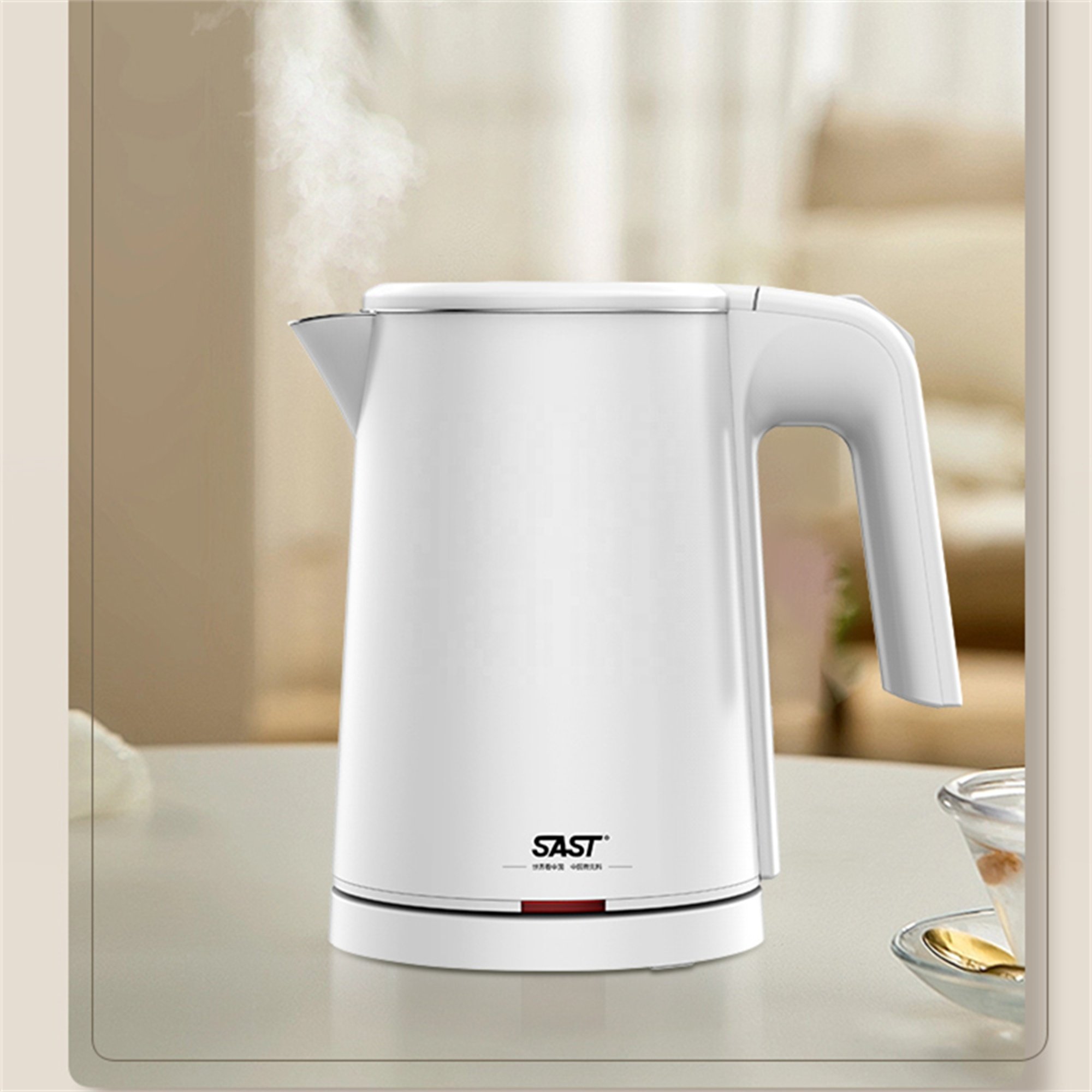 Anti-Dry Burning Automatic Power-Off Large-Capacity Electric Heating Stainless Steel Household Portable Kettle
