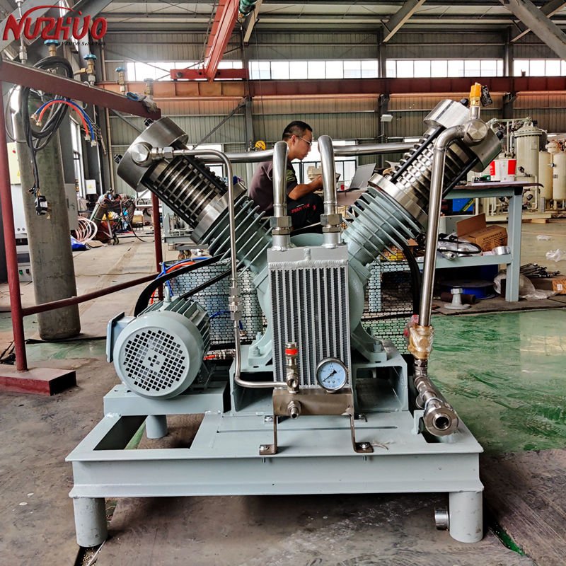 NUZHUO High Safety Level 6m3/h Nitrogen Gas Compressor 200bar All Oil Free Booster N2 Compressor