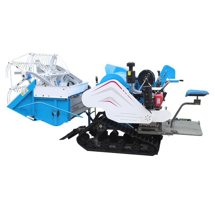 Price of water and dry Combine harvester 25 hp seat mounted rice harvester can unload grain automatically