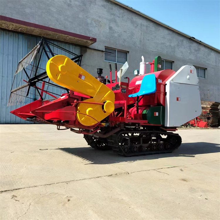 Price of water and dry Combine harvester 25 hp seat mounted rice harvester can unload grain automatically