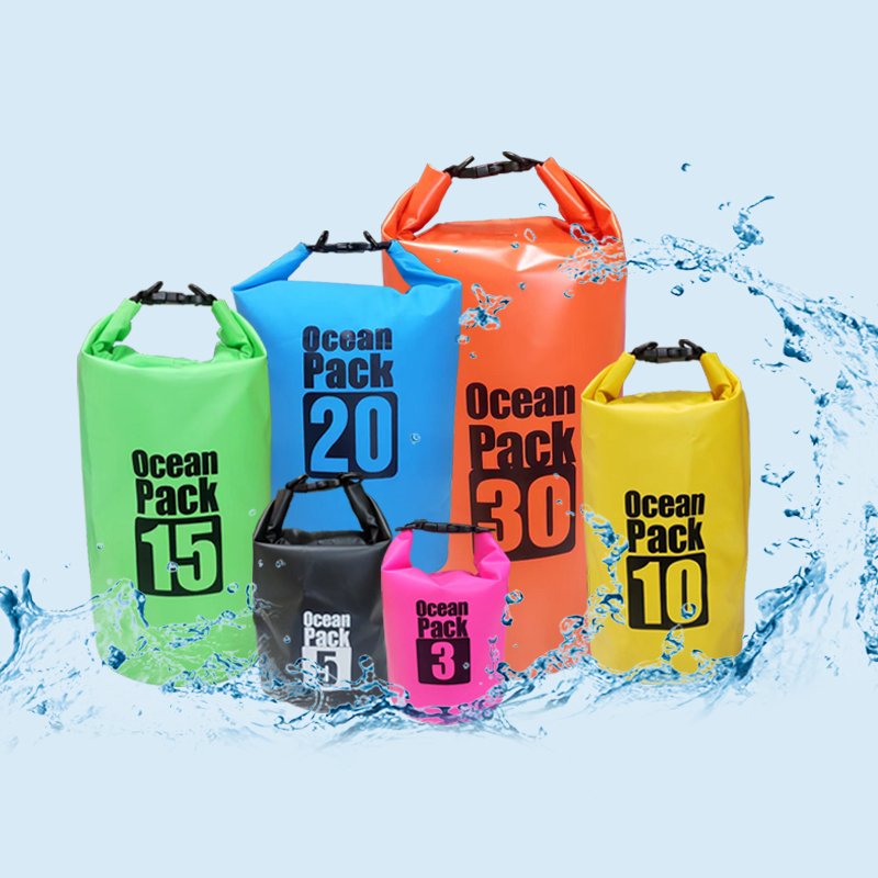 3L water Bag Outdoor Camping Dry Bag PVC Waterproof Backpack For Boating Ocean Bag Motorcycle