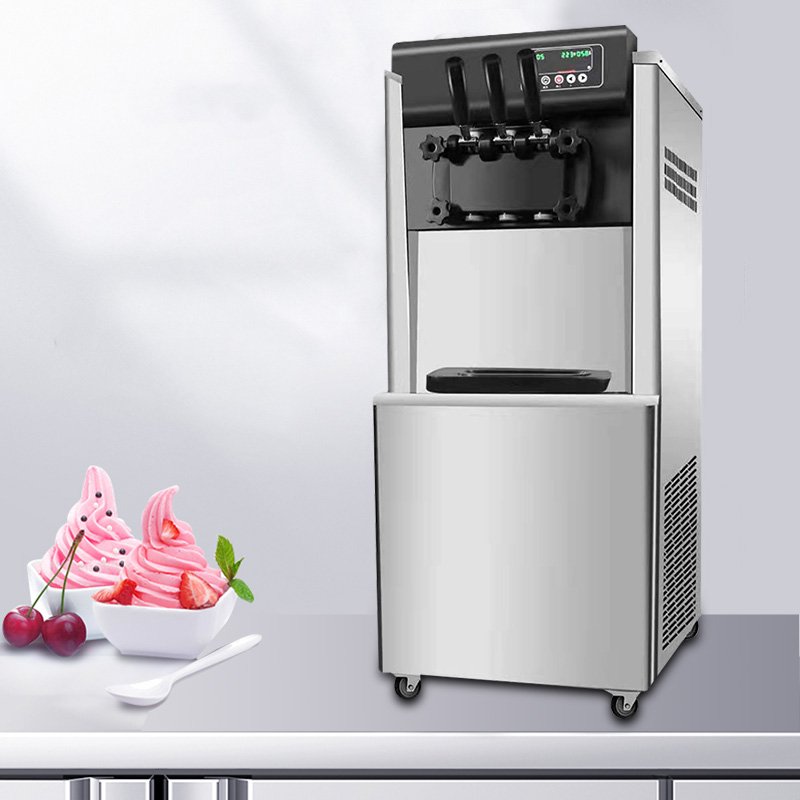Soft Ice Cream Machine Professional Commercial Automatic Ice Cream Machine Maker 3 Flavor Soft Serve Ice Cream Machine