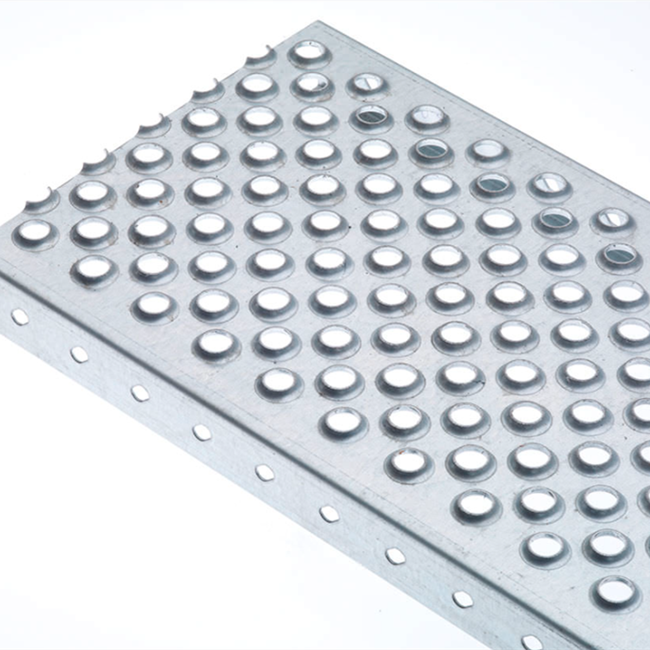 Anti-slip Aluminum Perforated O Grip Steel Bar Grating for plank safety stair treads grating
