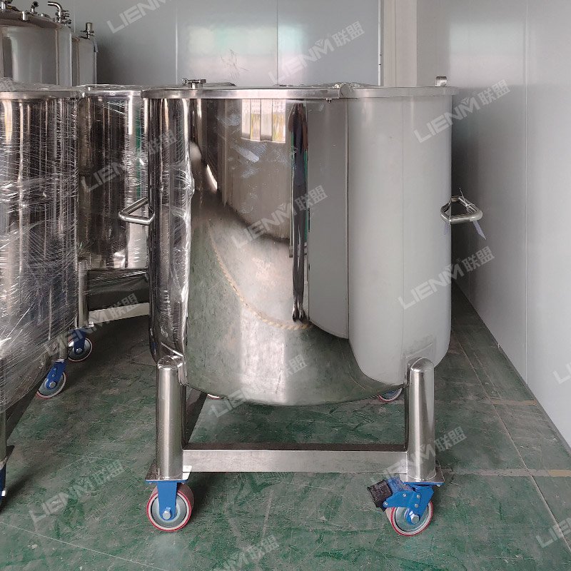 Industrial Mixer Open Tank Chemical Mixing Tank Cosmetics Perfume Making Machine Wood Case 50L- 20T Stainless Steel 500L 1000L