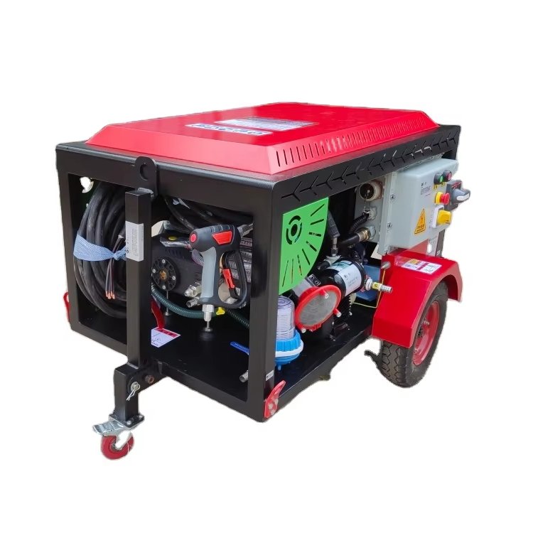 Cheap Accuracy affordable Safety convenience pump flow Parallel bar gasoline engine sewer cleaning machine