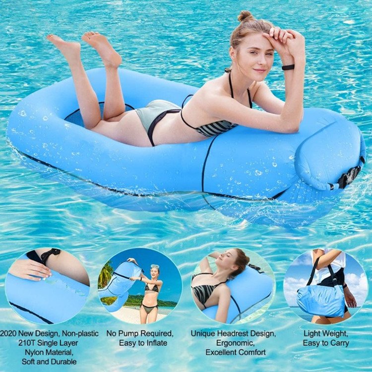 floating pool lounge chair, swimming pool inflatable floating bed and floating chair, water sofa