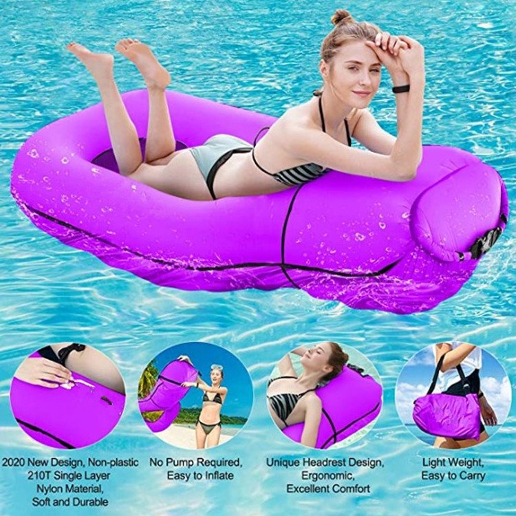 floating pool lounge chair, swimming pool inflatable floating bed and floating chair, water sofa