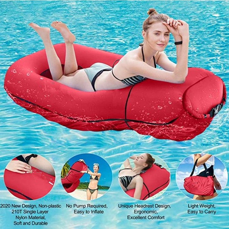 floating pool lounge chair, swimming pool inflatable floating bed and floating chair, water sofa