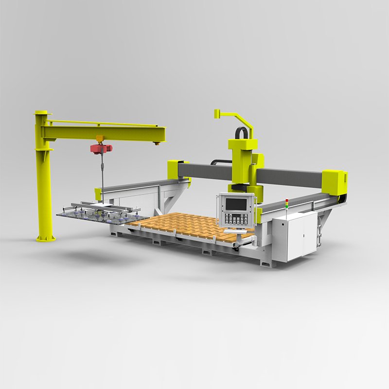 2024 Granite Countertops Stone Cutting Machine CNC 5 Axis Bridge Saw Blade Cutting Machine