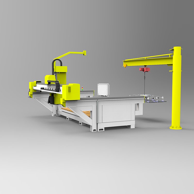2024 Granite Countertops Stone Cutting Machine CNC 5 Axis Bridge Saw Blade Cutting Machine
