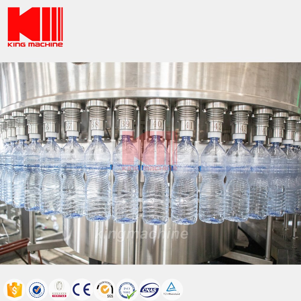 8000 BPH 500ml automatic PET bottle water production line capping and filling sealing labeling machine