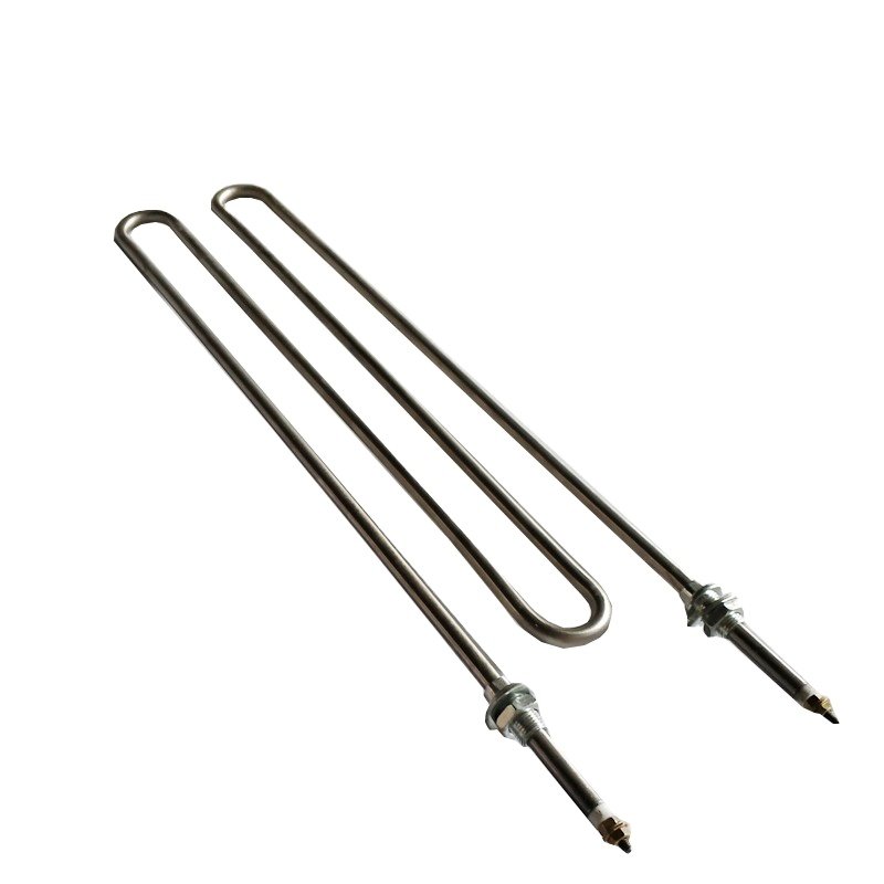 Electric stainless steel water rod tubular flange immersion heater for solar water tank