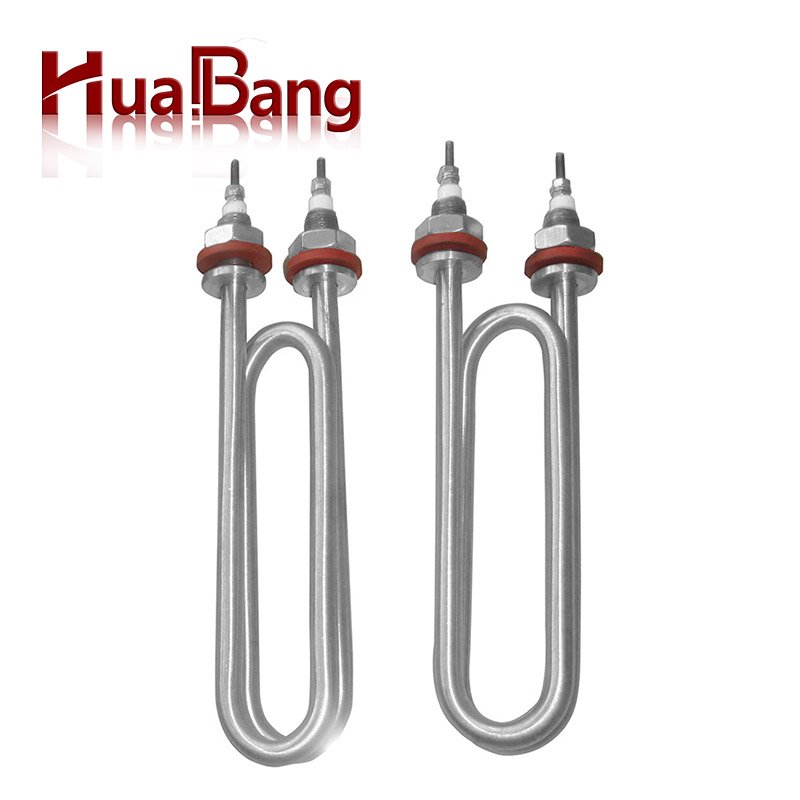 Electric stainless steel water rod tubular flange immersion heater for solar water tank