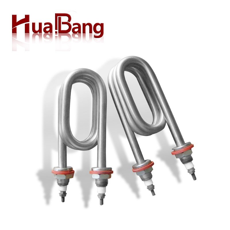Electric stainless steel water rod tubular flange immersion heater for solar water tank