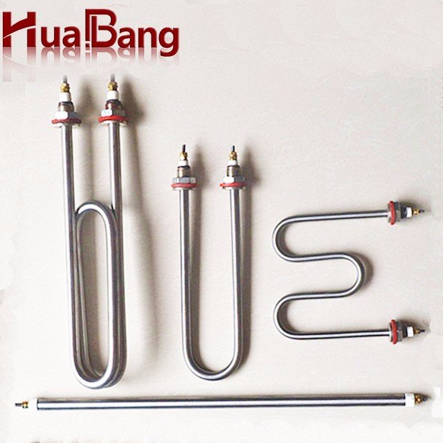 Electric stainless steel water rod tubular flange immersion heater for solar water tank